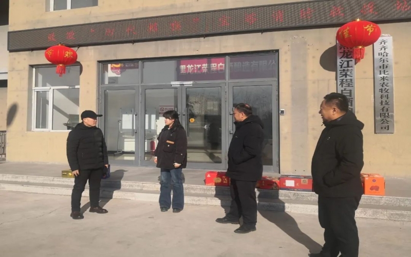 泰來縣政府領(lǐng)導慰問榮程泰來公司員工